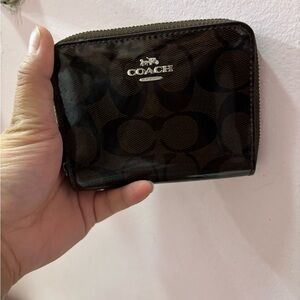 Coach Dark Brown Signature Wallet
